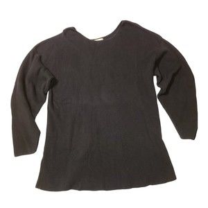 CHAVA Too Knit Sweater Size XL Black Pull Over Sweater Top